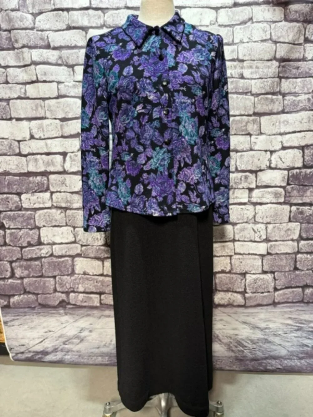 K Studio Multicolored Dress & Matching Jacket Set Size 8